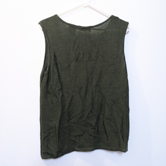 White Stag Green Woven Tank Top, Women's Large 12/14 - Picture 7 of 7